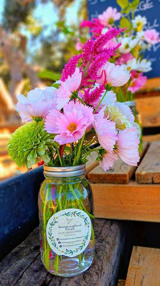 Custom Bouquet in a Mason Jar